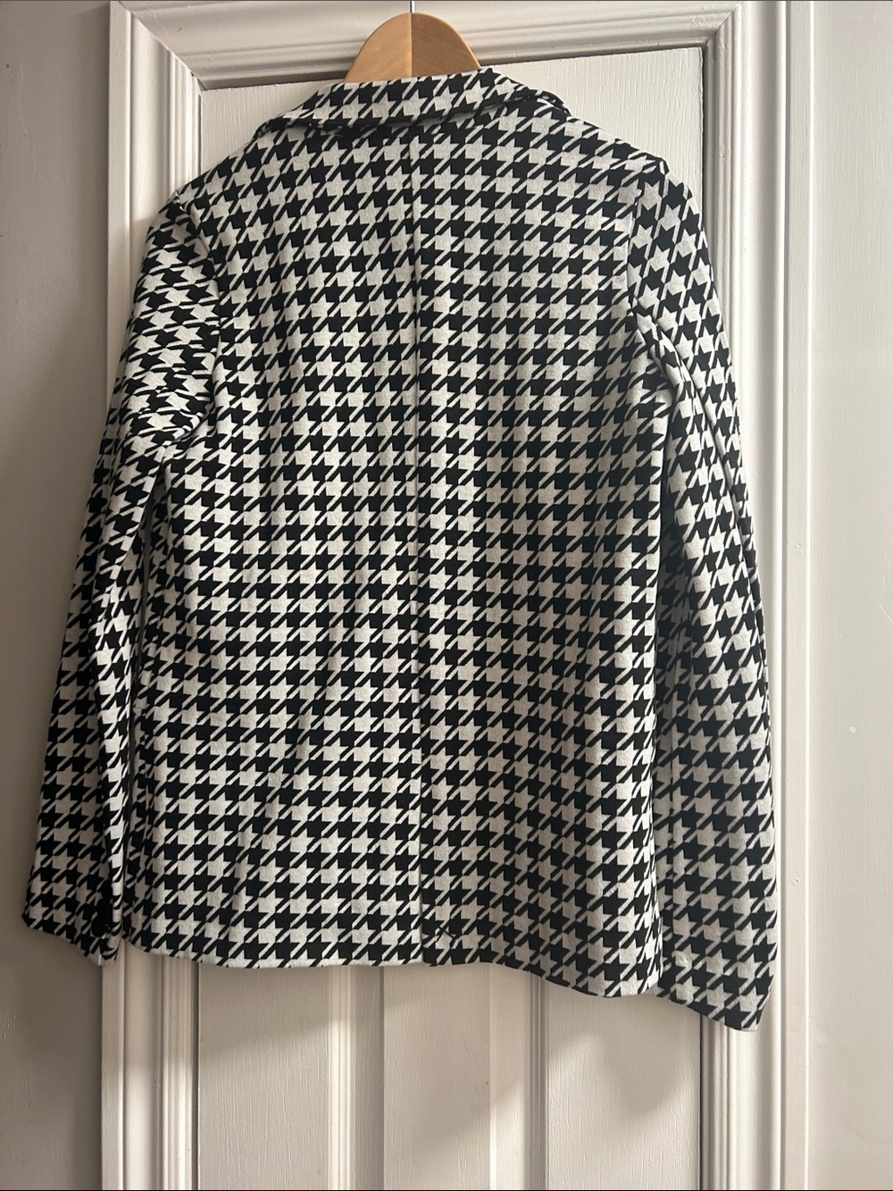 TWIK Black & White Houndstooth Blazer Jacket - Picture 7 of 8